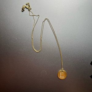 Roberto Coin DISC PENDANT NECKLACE WITH DIAMOND INITIAL L